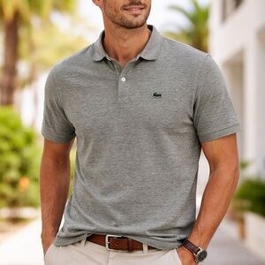 Lacoste Men's Regular Fit Heather Green/Gray Polo Shirt size XL